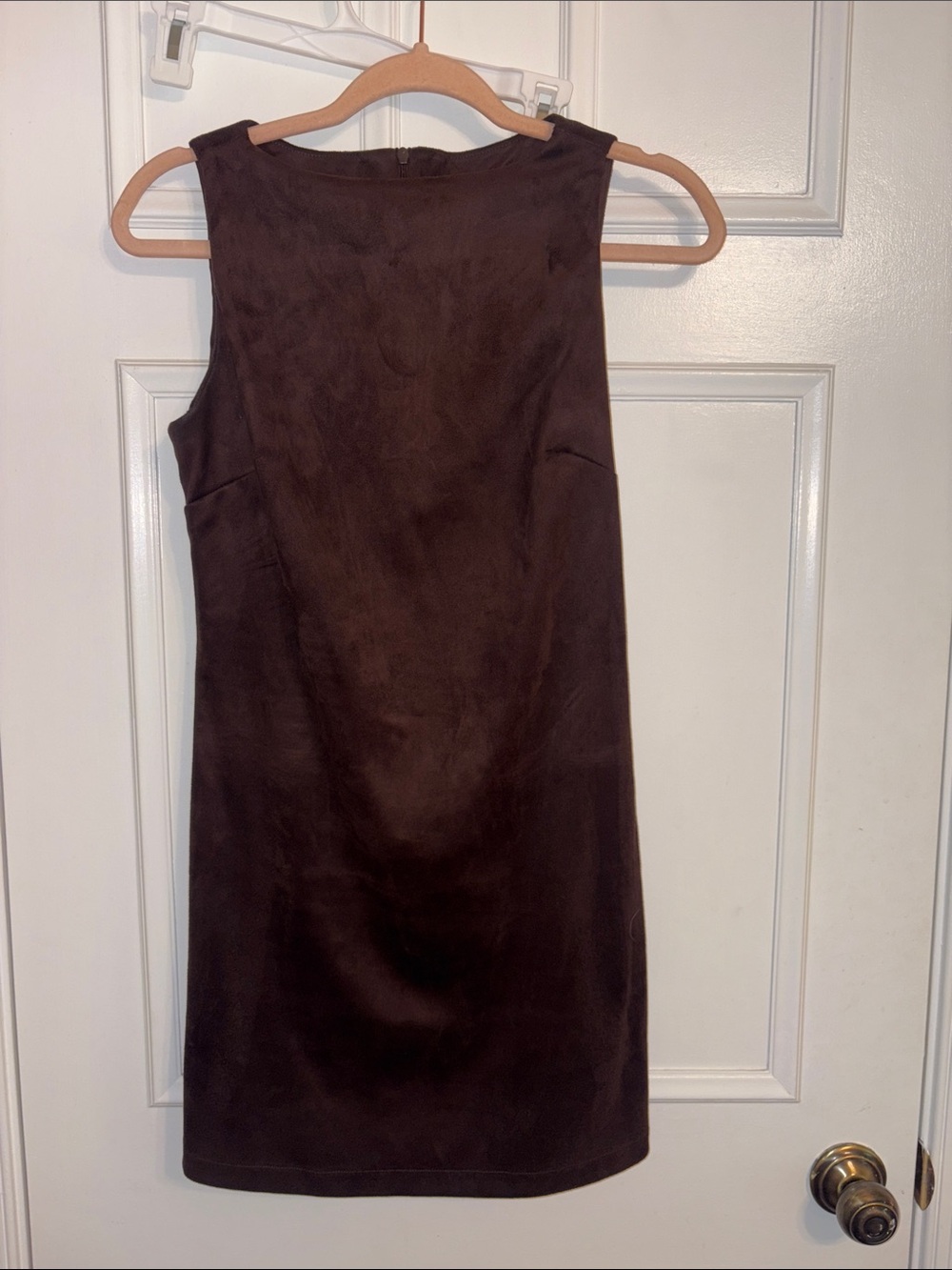Sincerely Jules Chocolate Brown Sleeveless Mini Shift Dress